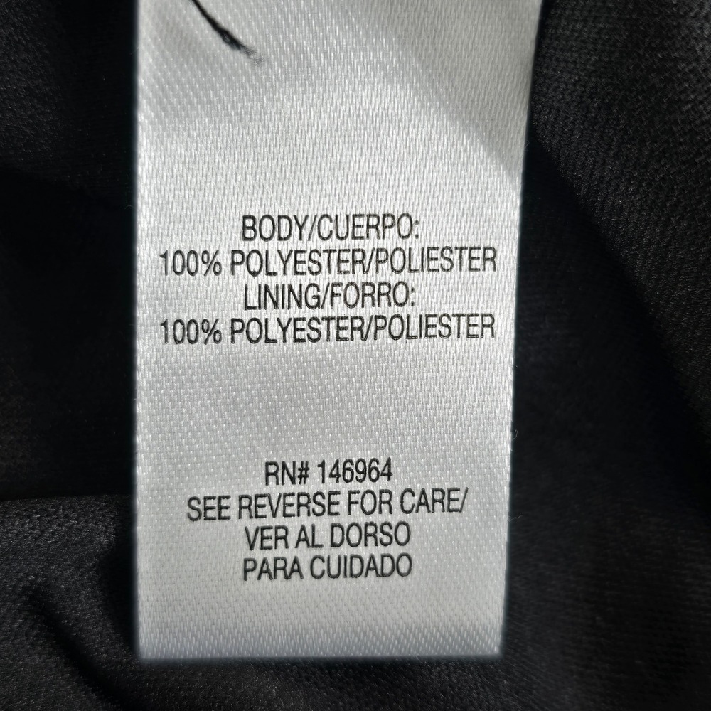 Signature by Robbie Bee Midi Dress Woman Size 14 Black Floral Print V Neck Lined - Picture 4 of 13